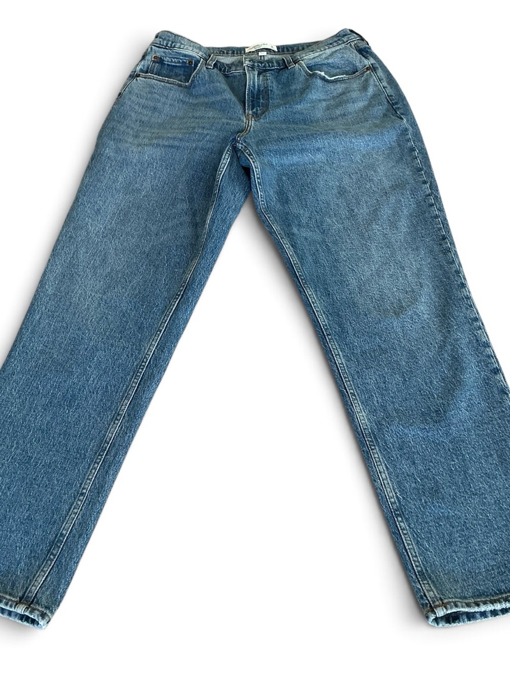Women’s Abercrombie The Straight Mid Rise Curve Love Size 32 Long